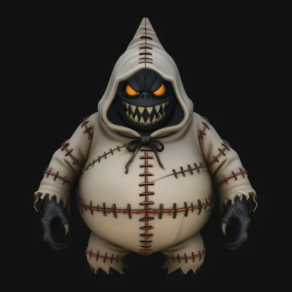 Stitched Sack Ghoul Statue Design 1